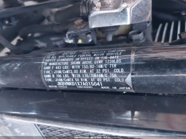 2007 KAWASAKI VN1600 JKBVNKD1X7A015041 Photo 9