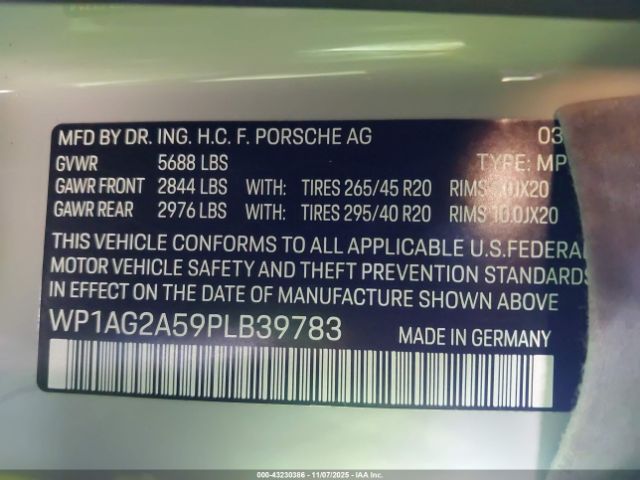 2023 PORSCHE MACAN WP1AG2A59PLB39783 Photo 8