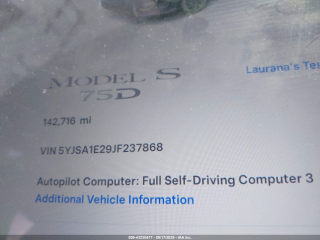 2018 TESLA MODEL S 5YJSA1E29JF237868 Photo 6