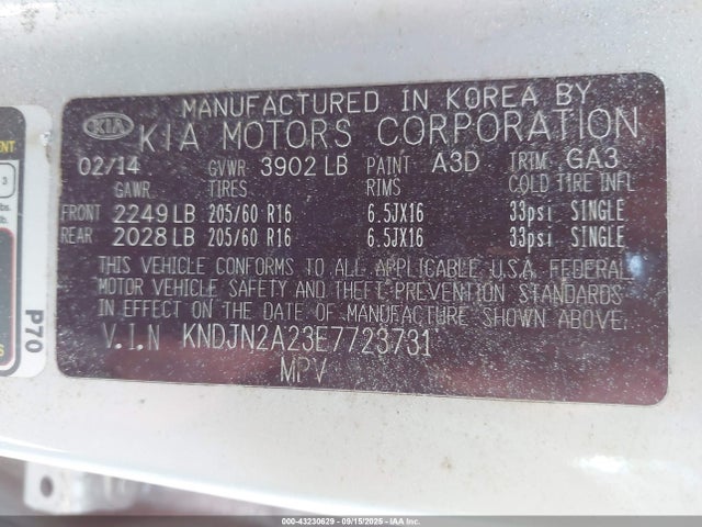 KNDJN2A23E7723731 KIA Soul