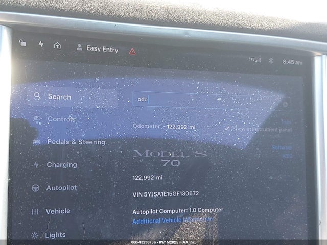 2016 TESLA MODEL S 5YJSA1E15GF130672 Photo 6