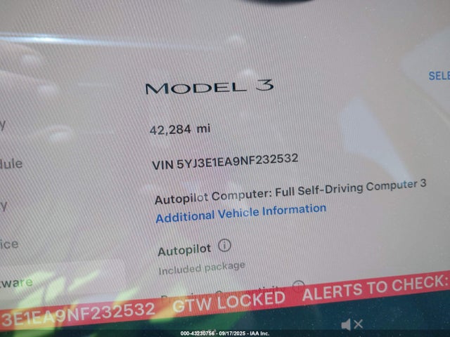 2022 TESLA MODEL 3 5YJ3E1EA9NF232532 Photo 6