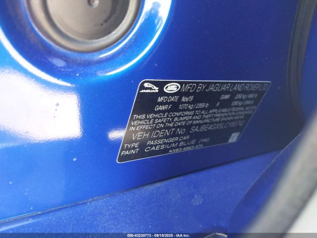 2020 JAGUAR XF SAJBE4GX5LCY85742 Photo 8