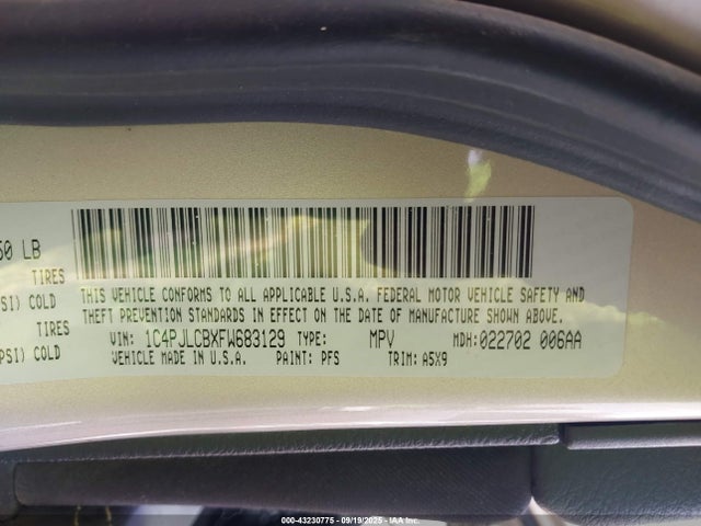 1C4PJLCBXFW683129 Jeep 2015