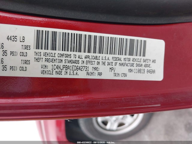 Jeep Patriot 2014 1C4NJPBA1ED642731 Image 9