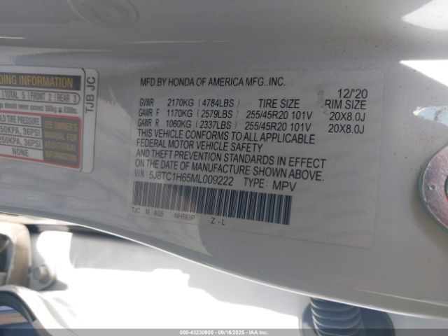 2021 ACURA RDX 5J8TC1H65ML009222 Photo 8