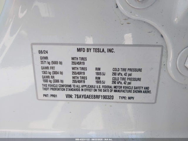 2023 TESLA MODEL Y 7SAYGAEE9PF590190 Photo 8