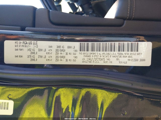 Jeep Grand Cherokee 2015 1C4RJFJT2FC753472 Image 9