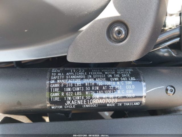 2024 KAWASAKI EN650 JKAENEE10RDA07023 Photo 9