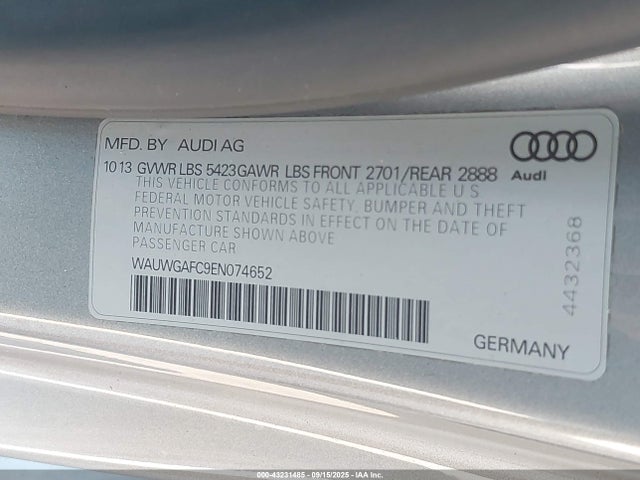 2014 AUDI A7 WAUWGAFC9EN074652 Photo 8