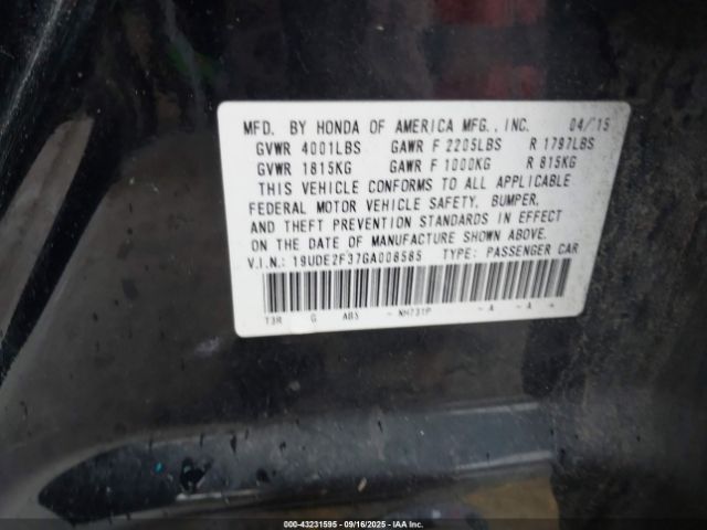 2016 ACURA ILX 19UDE2F37GA008585 Photo 8