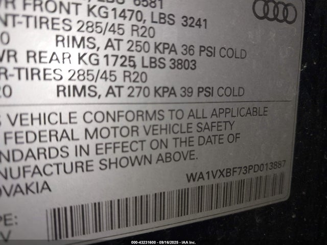 2023 AUDI Q7 WA1VXBF73PD013887 Photo 8