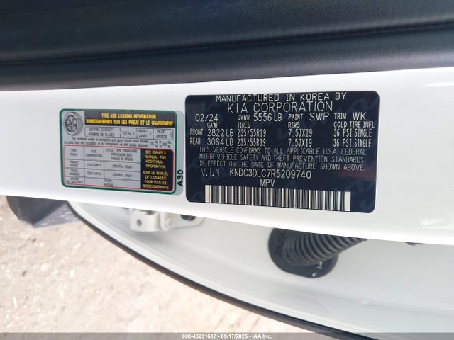 KIA EV6 2024 KNDC3DLC7R5209740 Image 9