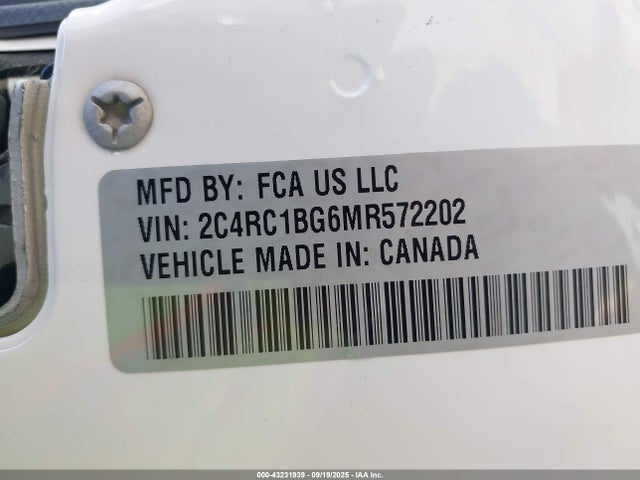 2021 CHRYSLER PACIFICA 2C4RC1BG6MR572202 Photo 8