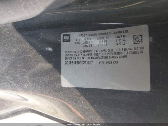 2013 CHEVROLET CAMARO 2G1FB1E30D9211507 Photo 8