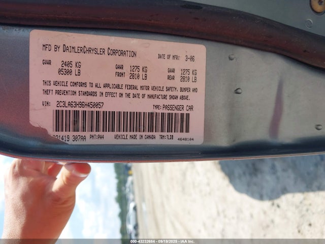 2006 Chrysler 300c მანქანა იყიდება აუქციონზე, vin: 2C3LA63H96H450057, აუქციონის ნომერი: 43232684