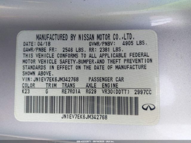 2018 INFINITI Q60 JN1EV7EK6JM342768 Photo 8