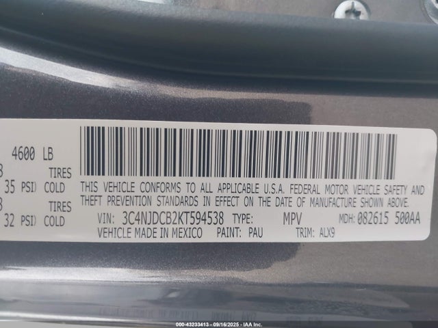 Jeep 2019 2019 3C4NJDCB2KT594538 Image 9