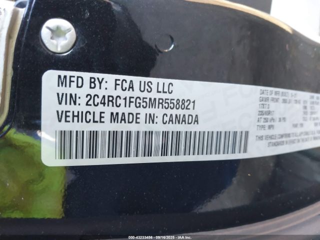 2021 CHRYSLER PACIFICA 2C4RC1FG5MR558821 Photo 8