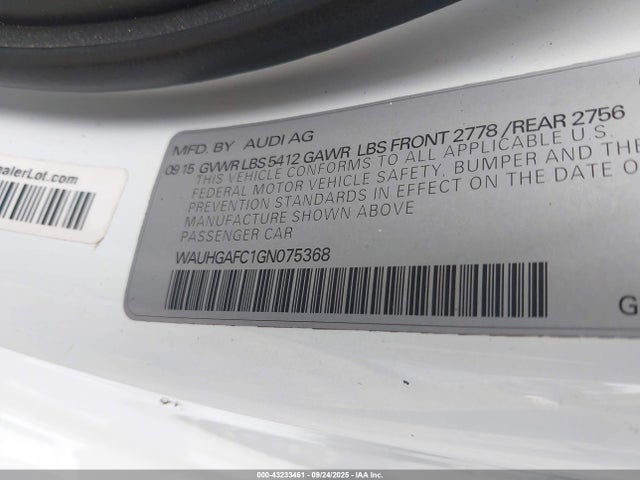 2016 AUDI A6 WAUHGAFC1GN075368 Photo 8