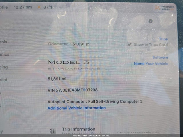 2021 TESLA MODEL 3 5YJ3E1EA8MF907298 Photo 6