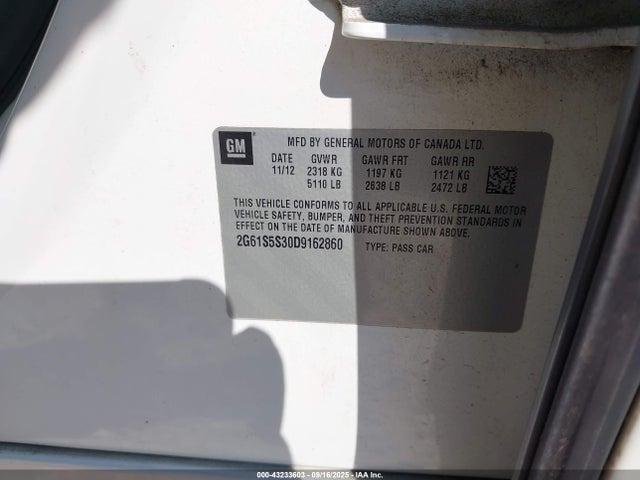 2013 CADILLAC XTS 2G61S5S30D9162860 Photo 8