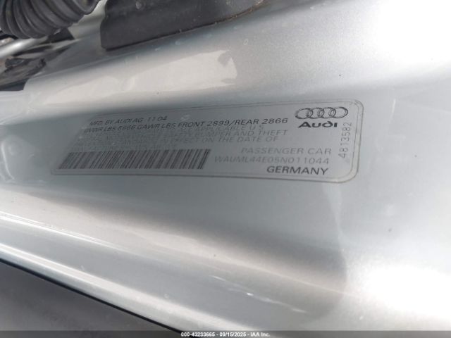 2005 AUDI A8 L WAUML44E05N011044 Photo 8