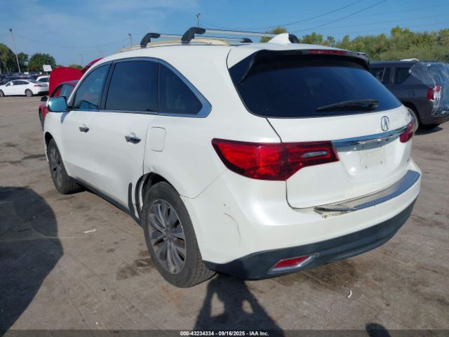 2014 ACURA MDX 5FRYD4H46EB035817 Photo 2