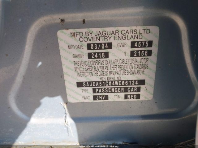 2004 JAGUAR X-TYPE SAJEA51C04WE06134 Photo 8