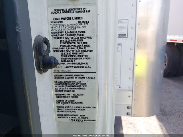 JALE5W168E7901434 Isuzu 4hk1-tc