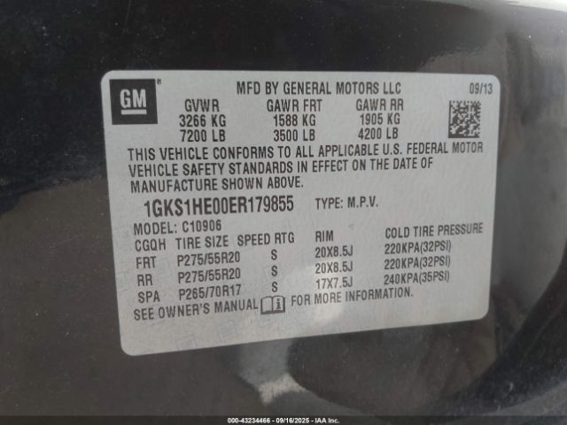 2014 GMC YUKON XL 1500 1GKS1HE00ER179855 Photo 8