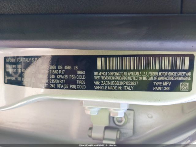 2019 JEEP RENEGADE ZACNJBBB3KPK53837 Photo 8