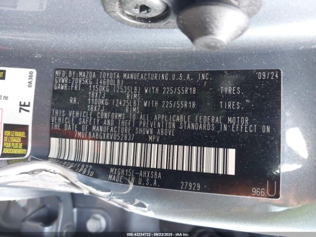 2024 TOYOTA COROLLA CROSS HYBRID 7MUFBABGXRV052837 Photo 8