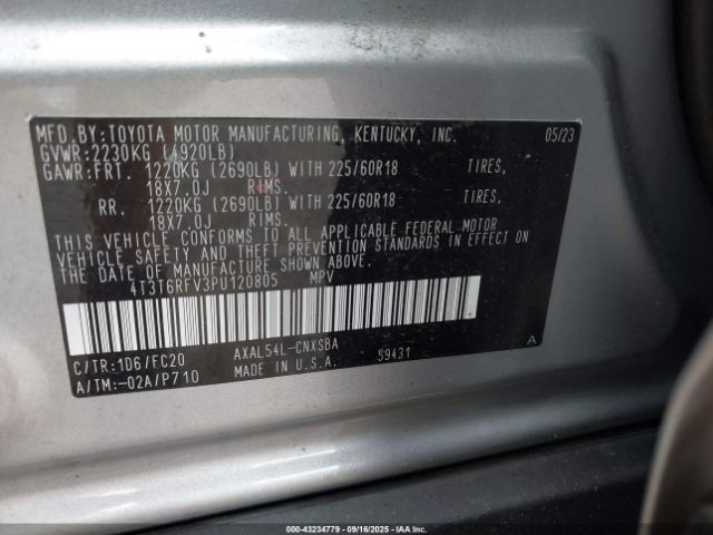 2023 TOYOTA RAV4 HYBRID 4T3T6RFV3PU120805 Photo 8