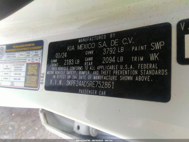 3KPF24AD5RE752861 KIA mpi nu