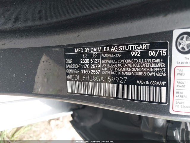 2016 MERCEDES-BENZ CLS 400 WDDLJ6HB8GA159927 Photo 8