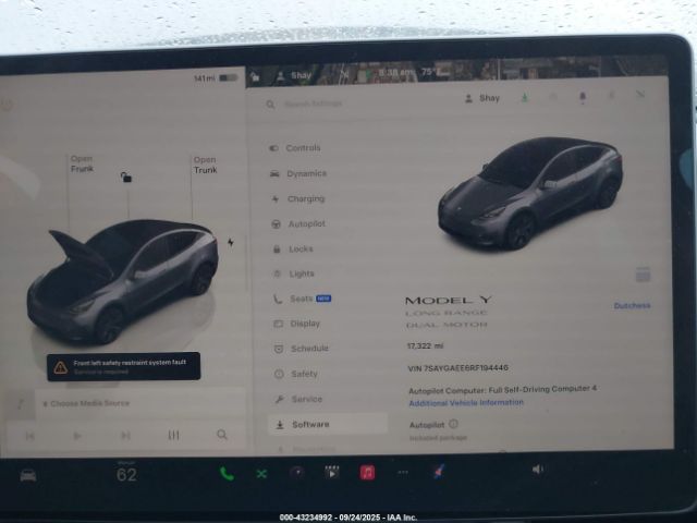 2024 TESLA MODEL Y 7SAYGAEE6RF194446 Photo 6