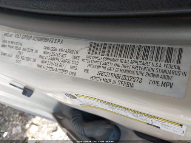 2015 FIAT 500L ZFBCFADH6FZ032573 Photo 8