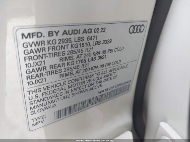 2023 AUDI Q8 WA1BVBF12PD020429 Photo 8