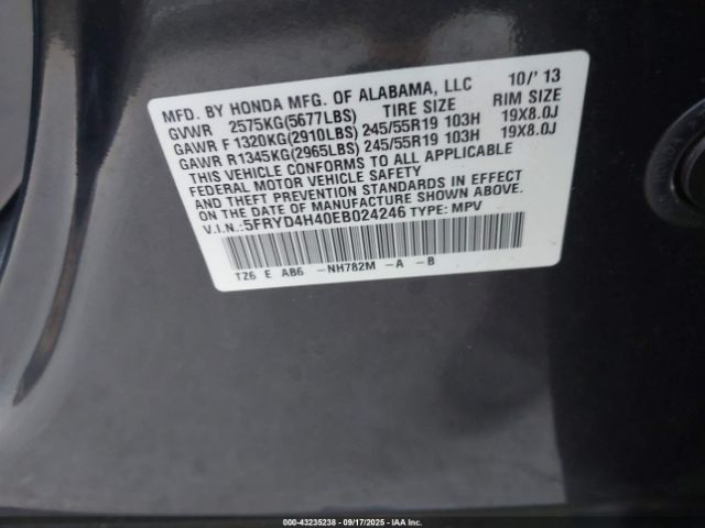 2014 ACURA MDX 5FRYD4H40EB024246 Photo 8