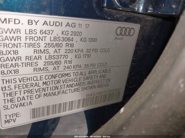 2018 AUDI Q7 WA1LHAF77JD024851 Photo 8