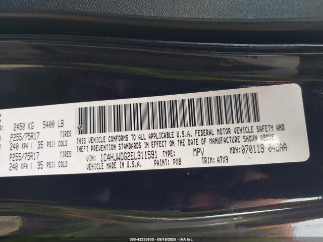 1C4HJWDG2EL311591 Jeep Wrangler