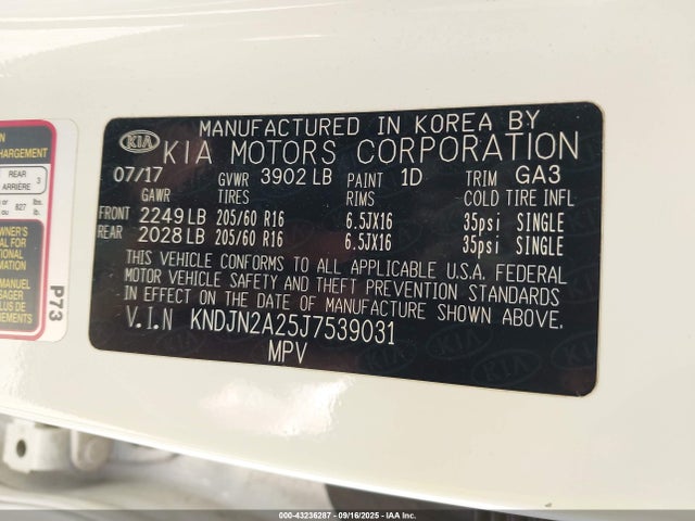 KNDJN2A25J7539031 KIA g