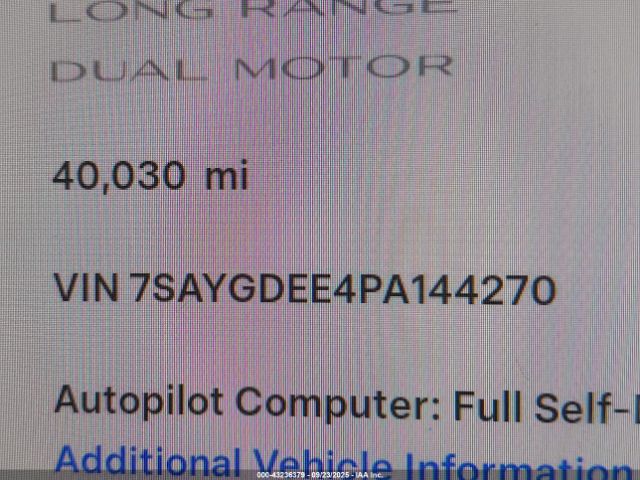 2023 TESLA MODEL Y 7SAYGDEE4PA144270 Photo 8