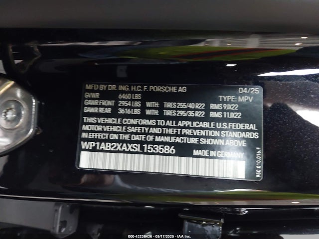 2025 PORSCHE MACAN ELECTRIC WP1AB2XAXSL153586 Photo 8