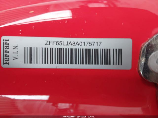 2010 FERRARI CALIFORNIA ZFF65LJA8A0175717 Photo 8