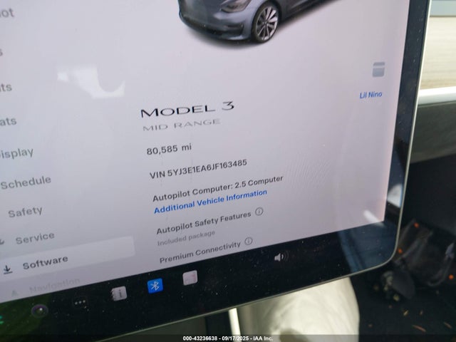 2018 TESLA MODEL 3 5YJ3E1EA6JF163485 Photo 6