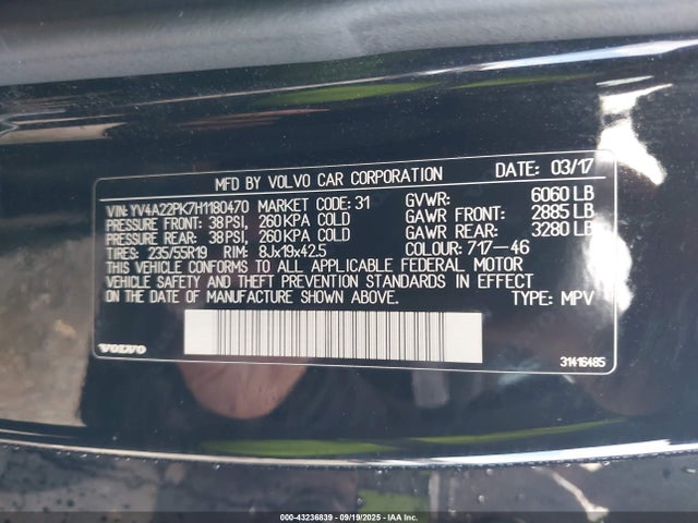 YV4A22PK7H1180470 Volvo b4204ts