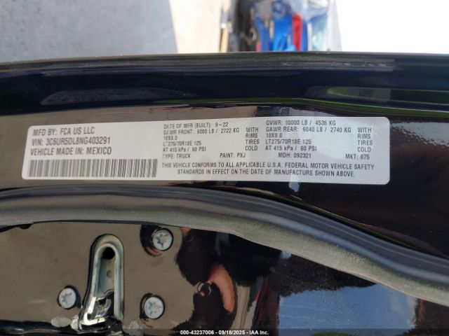 2022 RAM 2500 3C6UR5DL8NG403291 Photo 8