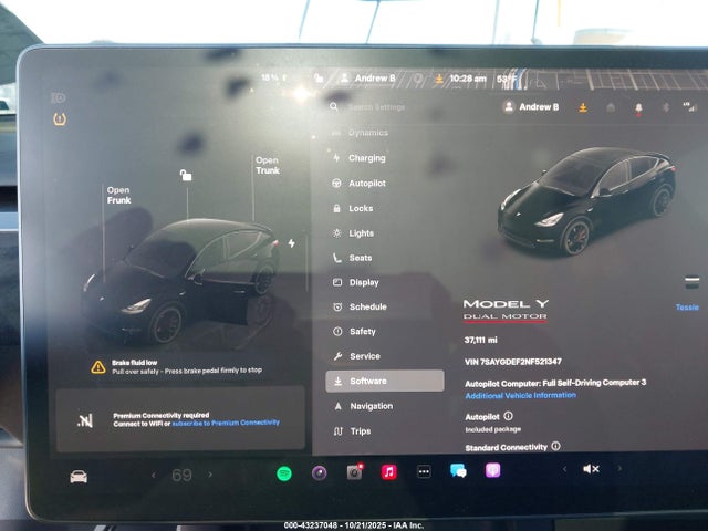 2022 TESLA MODEL Y 7SAYGDEF2NF521347 Photo 6